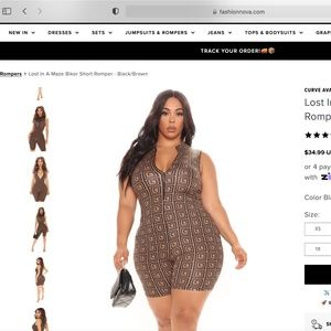 Lost in a Maze Biker Short Romper